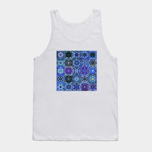 Snowflake Vibrant Flowers Tank Top